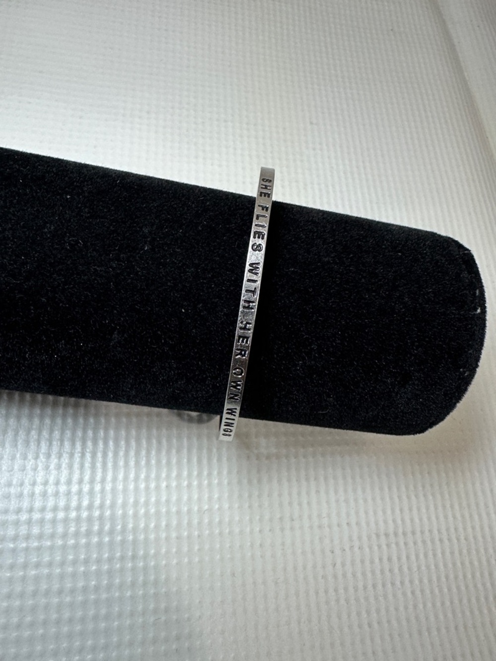 Silver Engraved Metal Cuff Bracelet